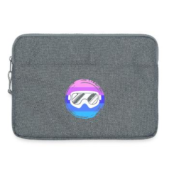 Hiver Hiver Saison d’hiver Sports d’hiver Neige Froid - Sacoche pour ordinateur portable 15 pouces - gris chiné - Devant