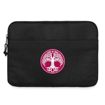T-Shirt Lebensbaum T-Shirt - Laptoptasche 15" - Schwarz - Vorne