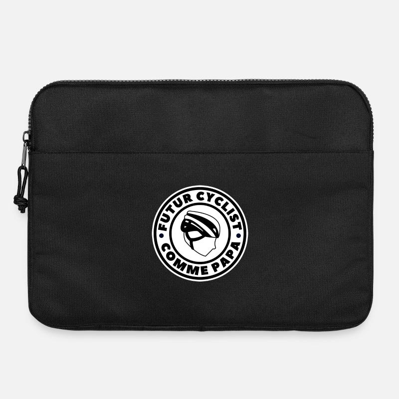 Zukünftige Radfahrer wie Papa - Laptoptasche 15" - Schwarz