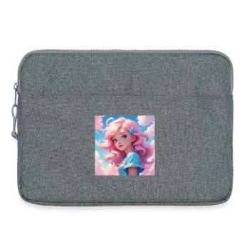 Girl - Laptoptasche 15" - Grau meliert - Vorne