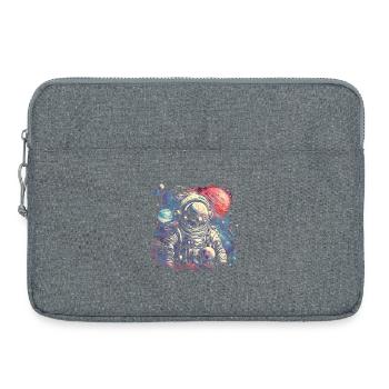 Astronaute cool au look rétro - Sacoche pour ordinateur portable 15 pouces - gris chiné - Devant