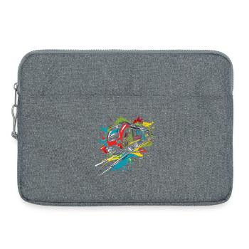 Graffiti Railway - Laptop bag 15" - heather grey - Front