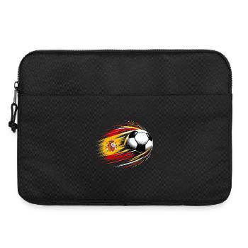 Viva Spanish Football, Flag of Spain - Laptop bag 15" - black - Front