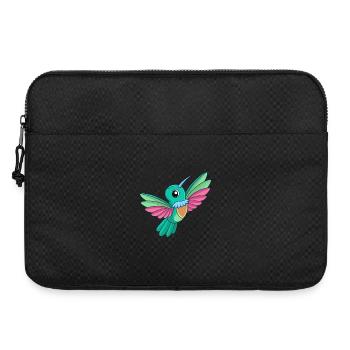 Colibri Mascotte mignonne Personnage de dessin animé Kawaii - Sacoche pour ordinateur portable 15 pouces - noir - Devant