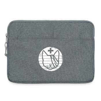 First aid for cats - Laptop bag 15" - heather grey - Front