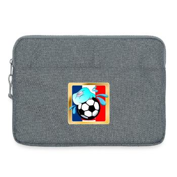 France Été Football - Sacoche pour ordinateur portable 15 pouces - gris chiné - Devant