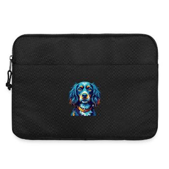 Epagneul Bleu Picardie Chien Race Dessin Animé Kawaii - Sacoche pour ordinateur portable 15 pouces - noir - Devant