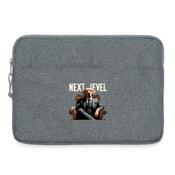 Dudley Labrador Suit Next Level Dog King Chair - Laptop bag 15" - heather grey - Front