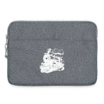 Graphisme de locomotive - Sacoche pour ordinateur portable 15 pouces - gris chiné - Devant