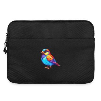 Spatz Bunte Kawaii Cartoon Figur Clipart - Laptoptasche 15" - Schwarz - Vorne