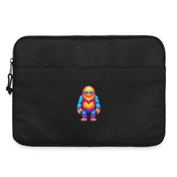 Yeti Colorful Kawaii Cartoon Character Clipart - Laptop bag 15" - black - Front