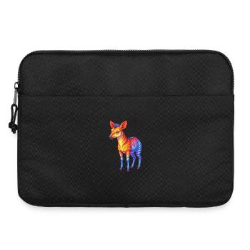 Okapi Colorful Kawaii Cartoon Character Clipart - Laptop bag 15" - black - Front
