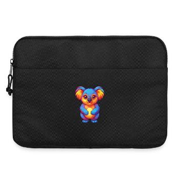 Koala Bunte Kawaii Cartoon Figur Clipart - Laptoptasche 15" - Schwarz - Vorne