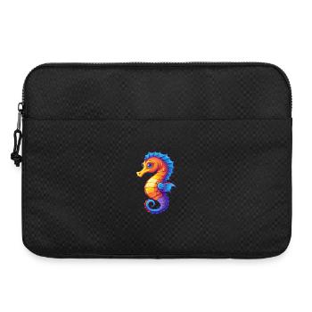 Hippocampe Coloré Kawaii Dessin Animé Animal Marin - Sacoche pour ordinateur portable 15 pouces - noir - Devant