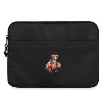 Pfau Mantis Garnelen Bunte Kawaii Karikatur - Laptoptasche 15" - Schwarz - Vorne