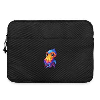 Seiche Coloré Kawaii Dessin Animé Animal Marin - Sacoche pour ordinateur portable 15 pouces - noir - Devant