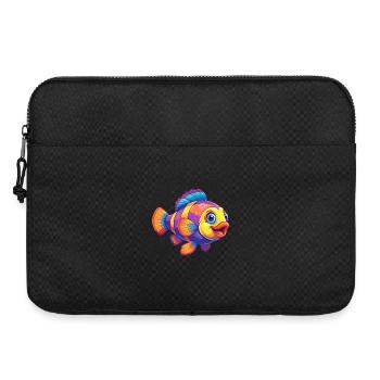 Clownfish Coloré Kawaii Dessin animé Animal marin - Sacoche pour ordinateur portable 15 pouces - noir - Devant