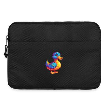canard coloré Kawaii personnage de dessin animé oiseau - Sacoche pour ordinateur portable 15 pouces - noir - Devant