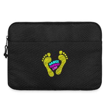 Dance Bounce Live barefoot NEON gelb - Laptoptasche 15" - Schwarz - Vorne