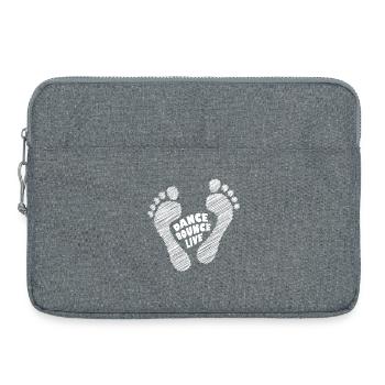 Dance Bounce Live barefoot natural runners weiß - Laptoptasche 15" - Grau meliert - Vorne