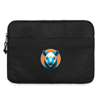 Tapir Niedliche Kawaii Cartoon Clipart Tier Haustier Logo - Laptoptasche 15" - Schwarz - Vorne