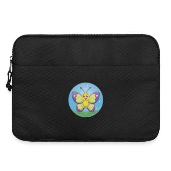 Butterfly Cute Kawaii Cartoon Clipart Animal Pet - Laptop bag 15" - black - Front