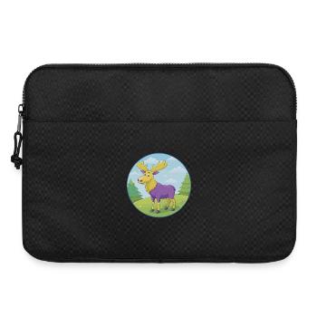 Elk Cute Kawaii Cartoon Clipart Animal Pet - Laptop bag 15" - black - Front