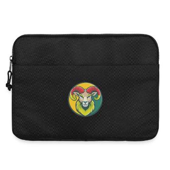 Ram Cute Kawaii Cartoon Clipart Pet Animal - Laptop bag 15" - black - Front