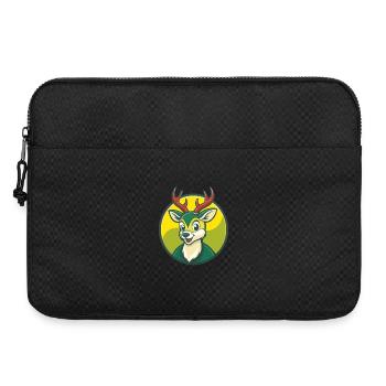 Deer Cute Kawaii Cartoon Clipart Pet Animal - Laptop bag 15" - black - Front