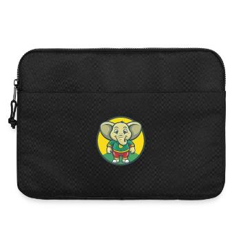 Elephant Cute Kawaii Cartoon Clipart Pet Animal - Laptop bag 15" - black - Front