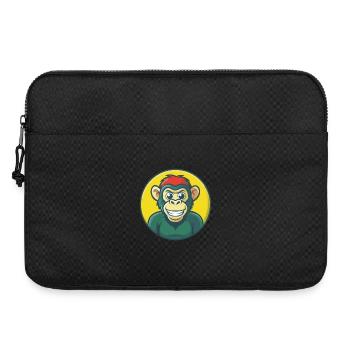 Bonobo Cute Kawaii Cartoon Clipart Pet Animal - Laptop bag 15" - black - Front