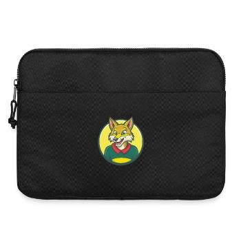 Coyote Cute Kawaii Cartoon Clipart Pet Animal - Laptop bag 15" - black - Front