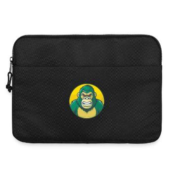 Gorilla Cute Kawaii Cartoon Clipart Pet Animal - Laptop bag 15" - black - Front