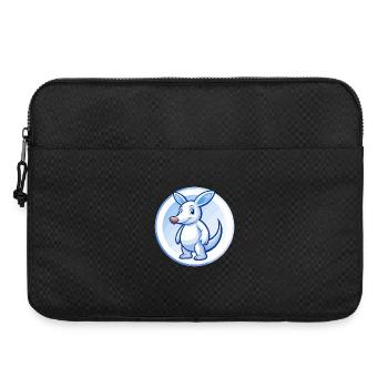 Aardvark Blue Kawaii Cartoon Character Clipart Pet - Laptop bag 15" - black - Front