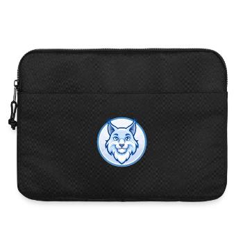 Luchs Blau Kawaii Cartoon Figur Clipart Haustier - Laptoptasche 15" - Schwarz - Vorne