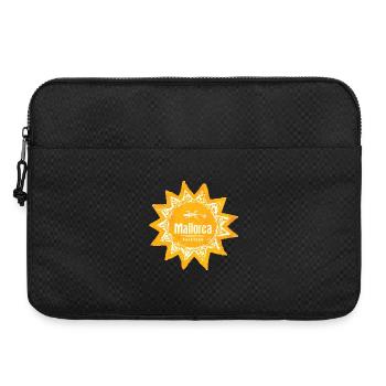 Logo du soleil de Majorque avec gecko et soleil - Sacoche pour ordinateur portable 15 pouces - noir - Devant