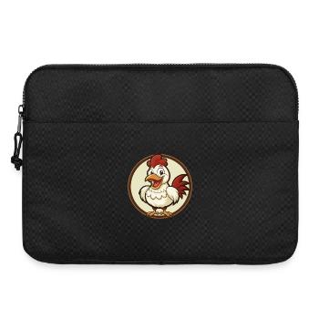 Huhn Bunte Kawaii Cartoon Figur Clipart - Laptoptasche 15" - Schwarz - Vorne