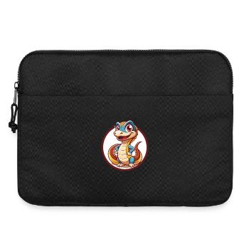 Basilisk Lustige Kawaii Cartoon Clipart Tier Haustier - Laptoptasche 15" - Schwarz - Vorne