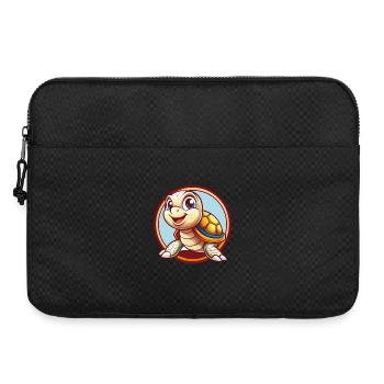 Turtle Funny Kawaii Cartoon Clipart Animal Pet - Laptop bag 15" - black - Front