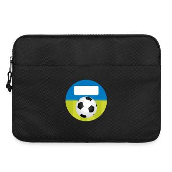 Stickers Ecole Rond - Football Bleu Vert - Sacoche pour ordinateur portable 15 pouces - noir - Devant