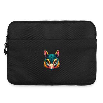 Armadillo Cute Kawaii Cartoon Clipart Animal Face - Laptop bag 15" - black - Front