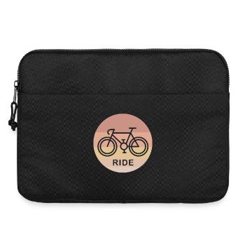 retro ride Rennrad Fahrrad Gravel SInglespeed Logo - Laptoptasche 15" - Schwarz - Vorne