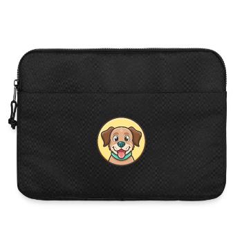 Cane Paratore Dog Breed Cartoon Kawaii Clipart Pet - Laptop bag 15" - black - Front