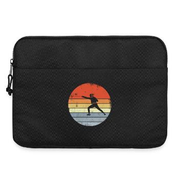 Vintage Fechten Skizze - Laptoptasche 15" - Schwarz - Vorne
