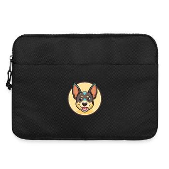 Lancashire Heeler Dog Breed Cartoon Kawaii Clipart - Laptop bag 15" - black - Front