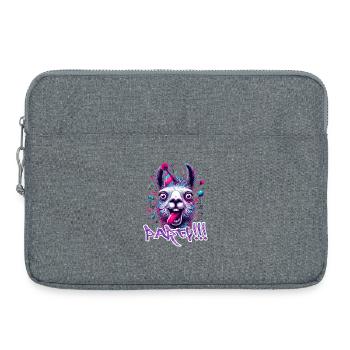 Party Llama Celebrate Gift - Laptop bag 15" - heather grey - Front
