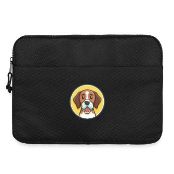 St Hubert Jura Chien Chien Race Dessin Animé Kawaii Pet - Sacoche pour ordinateur portable 15 pouces - noir - Devant