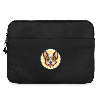 St Miguel bovin chien race dessin animé Kawaii Clipart - Sacoche pour ordinateur portable 15 pouces - noir - Devant