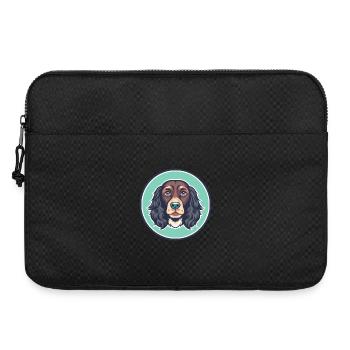 Boykin Spaniel Dog Breed Cartoon Kawaii Clipart - Laptop bag 15" - black - Front