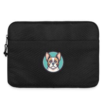 Chien Francais Blanc Et Orange Dog Breed Cartoon - Laptop bag 15" - black - Front